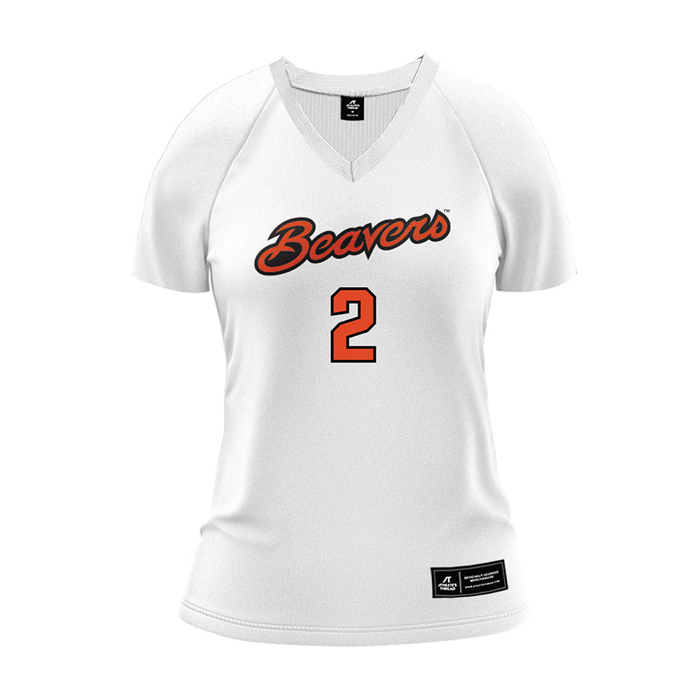 Oregon State - NCAA Women's Volleyball : Gregory Williams - White Volleyball Jersey-0