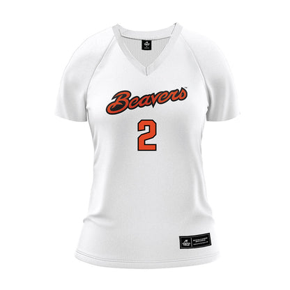 Oregon State - NCAA Women's Volleyball : Gregory Williams - White Volleyball Jersey-0