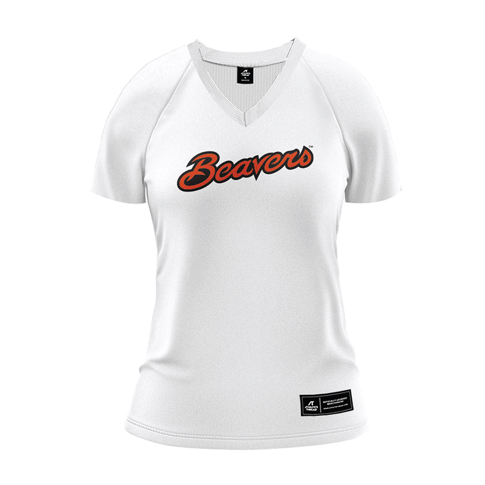 Oregon State - NCAA Women's Volleyball : Taylor Treahy - White Volleyball Jersey-0