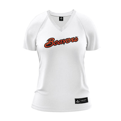 Oregon State - NCAA Women's Volleyball : Taylor Treahy - White Volleyball Jersey-0