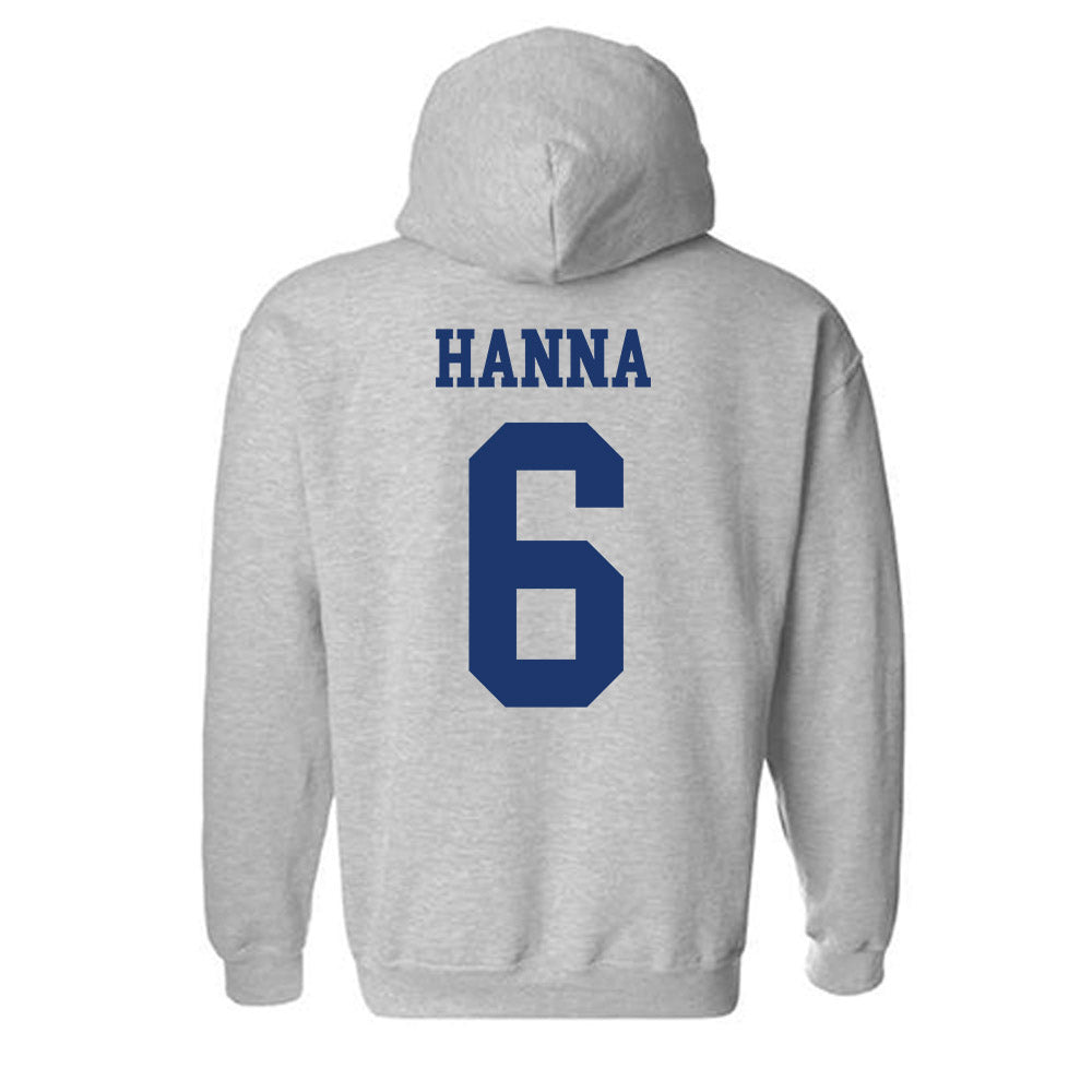 New Haven - NCAA Men's Basketball : Justice Hanna - Classic Shersey Hooded Sweatshirt-1