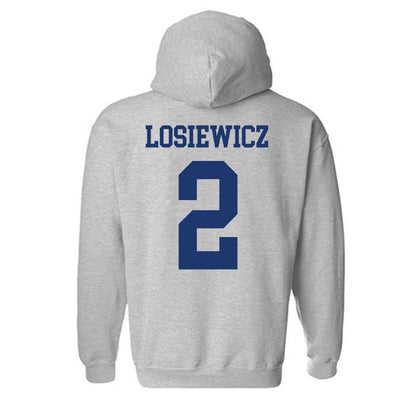 New Haven - NCAA Men's Basketball : Aidan Losiewicz - Classic Shersey Hooded Sweatshirt-1