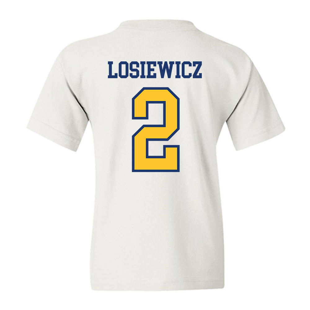 New Haven - NCAA Men's Basketball : Aidan Losiewicz - Classic Shersey Youth T-Shirt-1