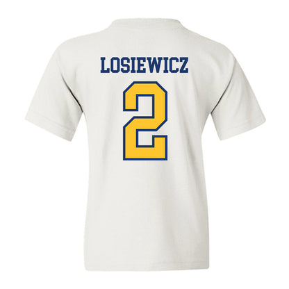 New Haven - NCAA Men's Basketball : Aidan Losiewicz - Classic Shersey Youth T-Shirt-1