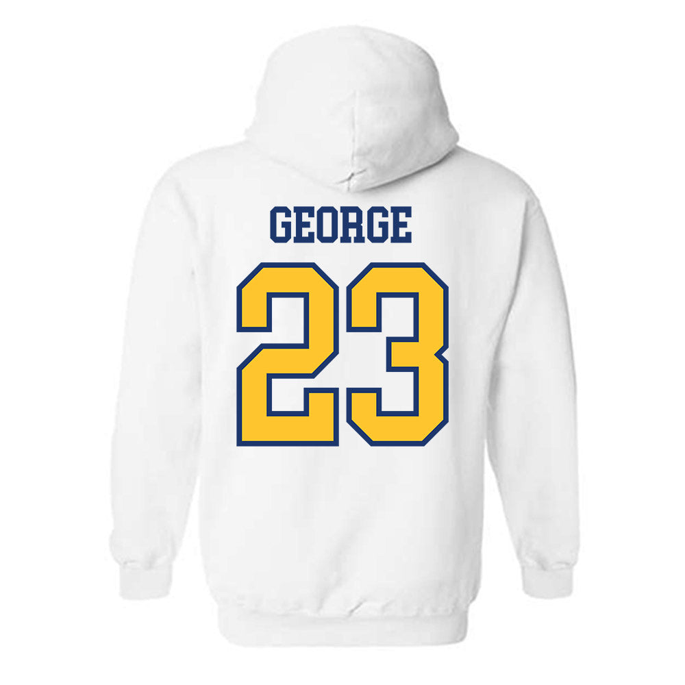 New Haven - NCAA Men's Basketball : Najimi George - Classic Shersey Hooded Sweatshirt-1