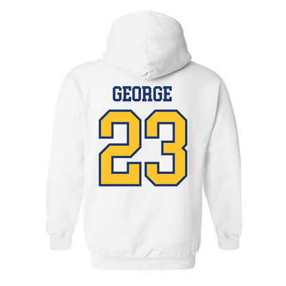 New Haven - NCAA Men's Basketball : Najimi George - Classic Shersey Hooded Sweatshirt-1