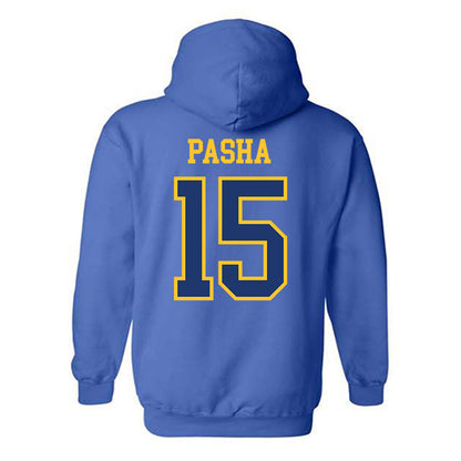 New Haven - NCAA Men's Basketball : Andre Pasha - Classic Shersey Hooded Sweatshirt-1