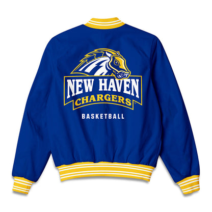 New Haven - NCAA Men's Basketball : Teshaun Steele - Bomber Jacket-1
