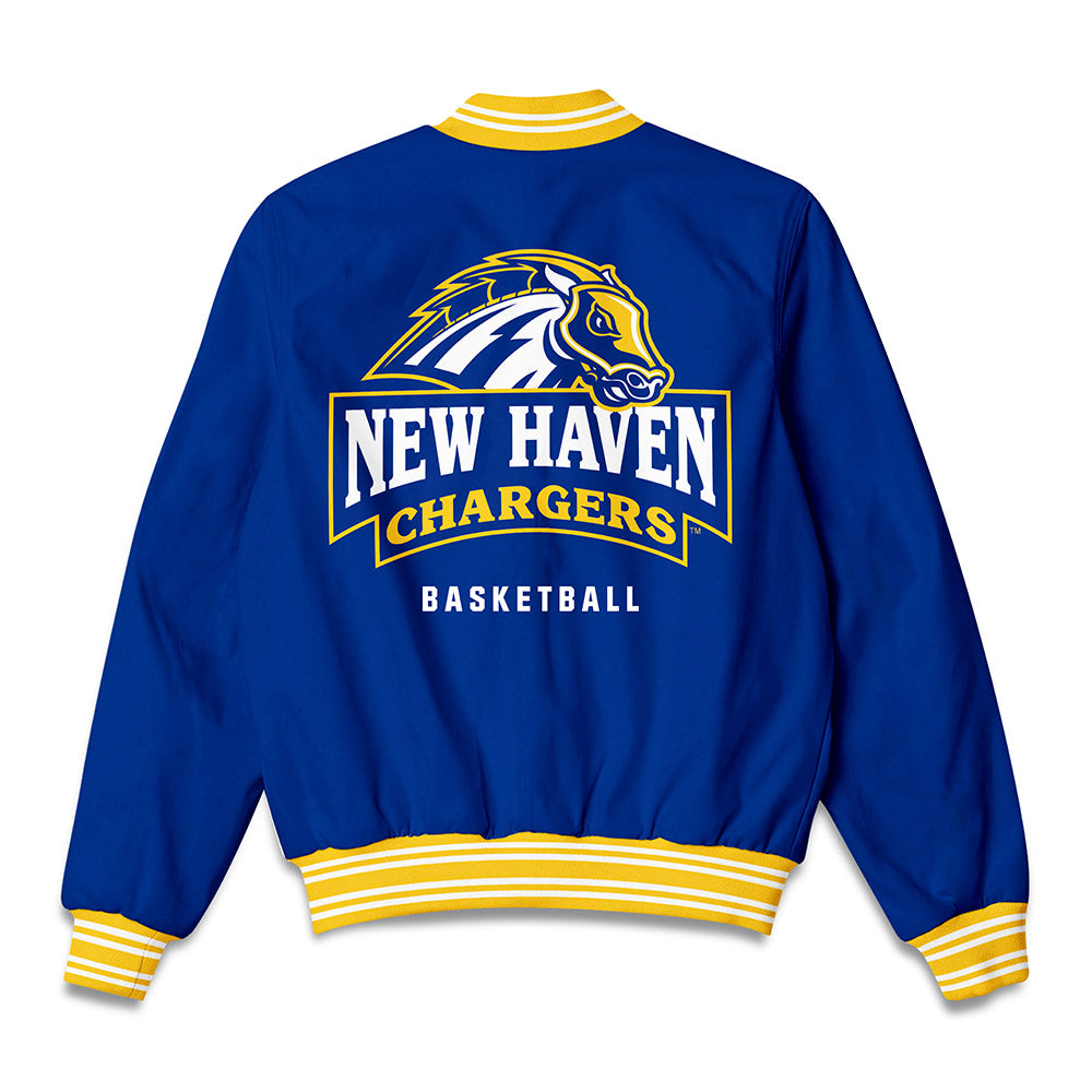 New Haven - NCAA Men's Basketball : Aidan Losiewicz - Bomber Jacket-1
