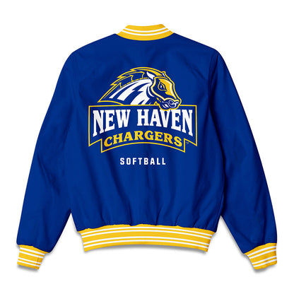 New Haven - NCAA Softball : Jordan Sarka - Bomber Jacket-1