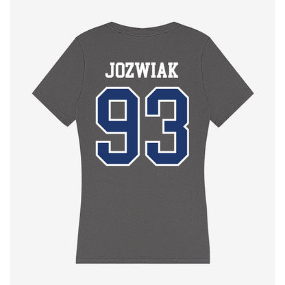 New Haven - NCAA Football : Logan Jozwiak - Classic Shersey Women's V-Neck T-Shirt-1