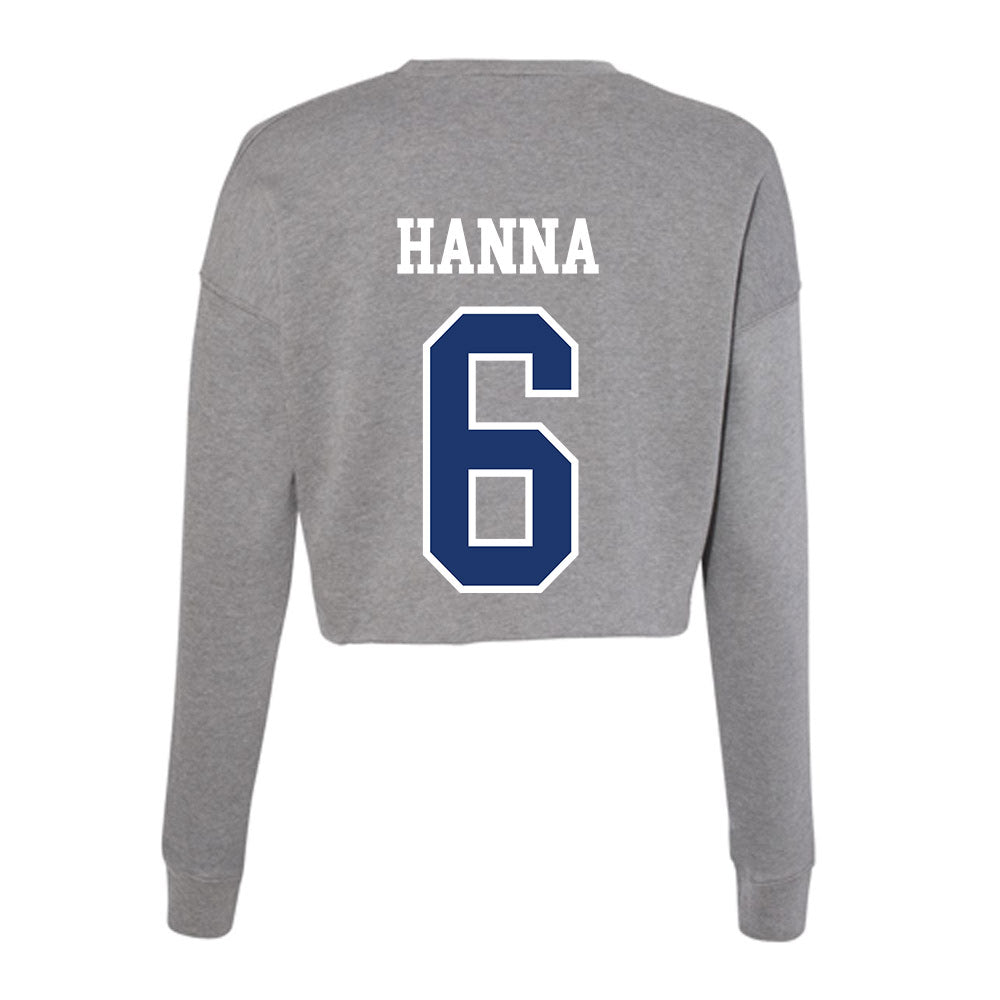 New Haven - NCAA Men's Basketball : Justice Hanna - Classic Shersey Women's Cropped Crew Fleece-1
