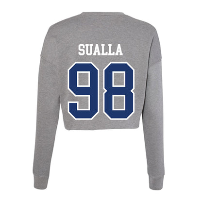 New Haven - NCAA Football : John Sualla - Classic Shersey Women's Cropped Crew Fleece-1