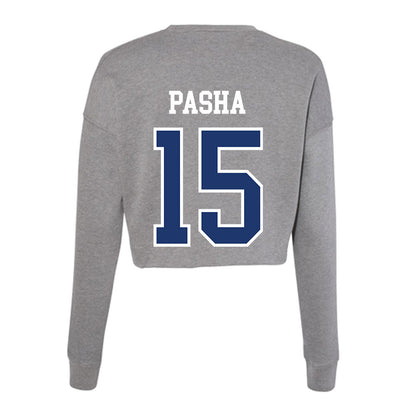 New Haven - NCAA Men's Basketball : Andre Pasha - Classic Shersey Women's Cropped Crew Fleece-1