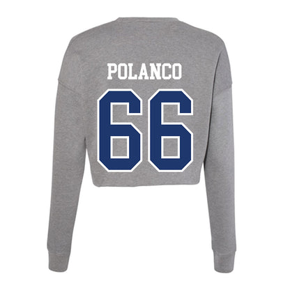 New Haven - NCAA Football : Eliseo Polanco - Classic Shersey Women's Cropped Crew Fleece-1
