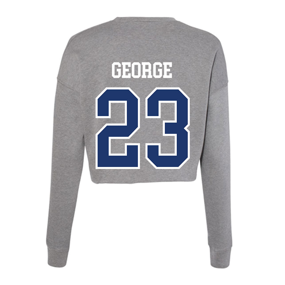 New Haven - NCAA Men's Basketball : Najimi George - Classic Shersey Women's Cropped Crew Fleece-1