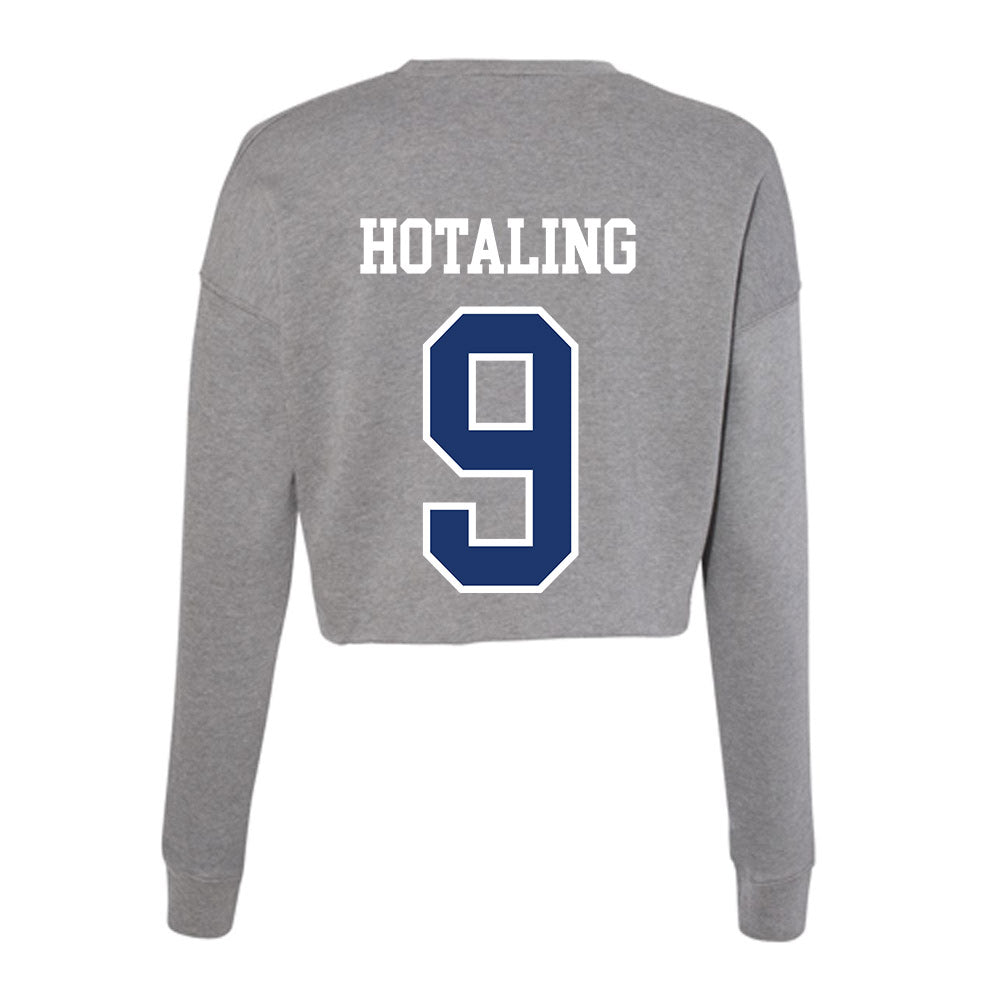 New Haven - NCAA Men's Basketball : Owen Hotaling - Classic Shersey Women's Cropped Crew Fleece-1