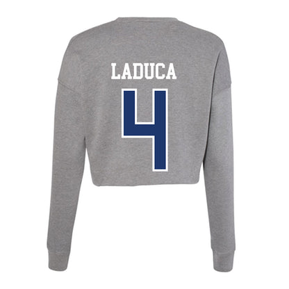 New Haven - NCAA Men's Basketball : Dominick LaDuca - Classic Shersey Women's Cropped Crew Fleece-1