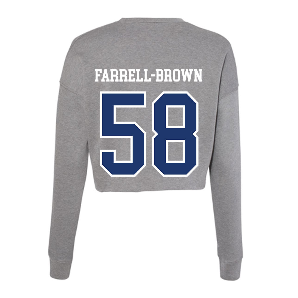 New Haven - NCAA Football : Dante Farrell-Brown - Classic Shersey Women's Cropped Crew Fleece-1