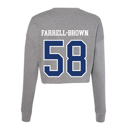 New Haven - NCAA Football : Dante Farrell-Brown - Classic Shersey Women's Cropped Crew Fleece-1