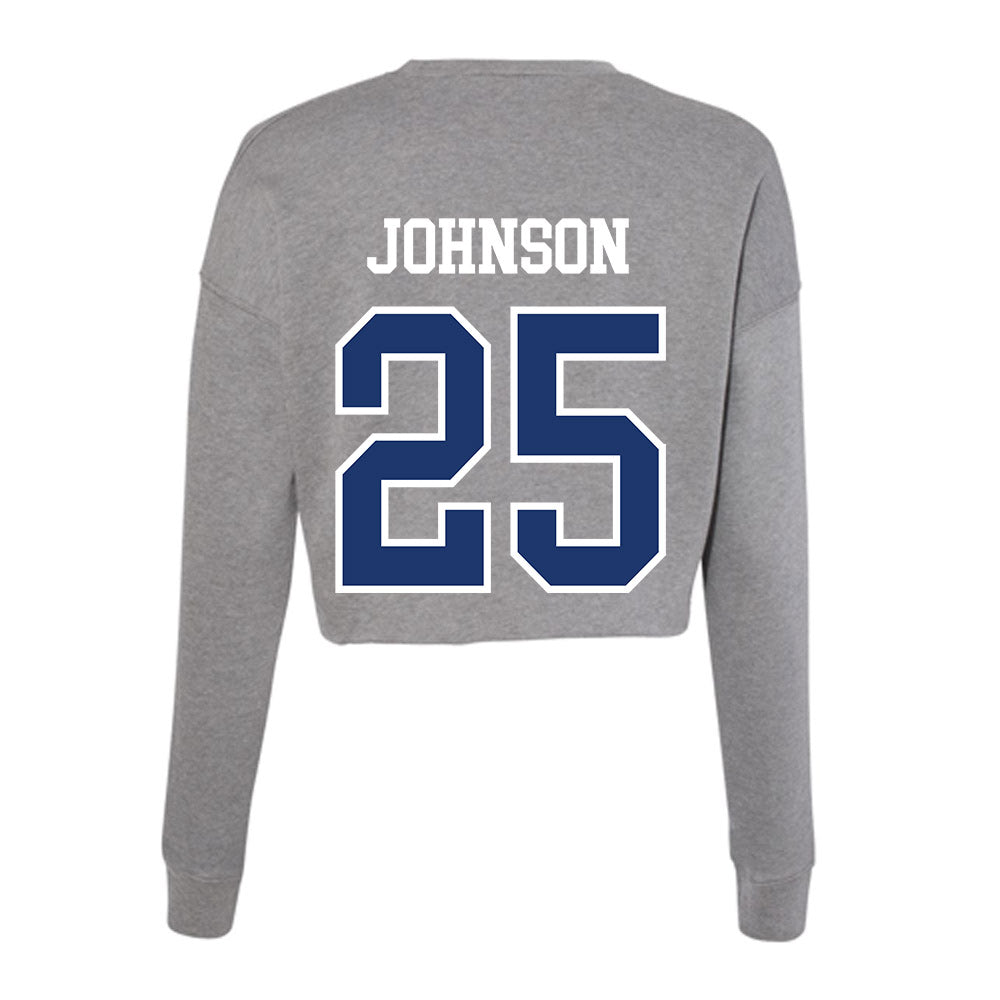 New Haven - NCAA Football : Nehemiah Johnson - Classic Shersey Women's Cropped Crew Fleece-1
