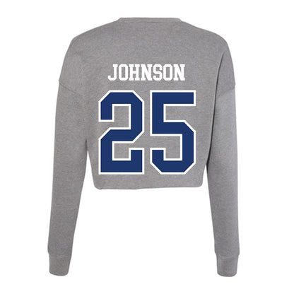 New Haven - NCAA Football : Nehemiah Johnson - Classic Shersey Women's Cropped Crew Fleece-1