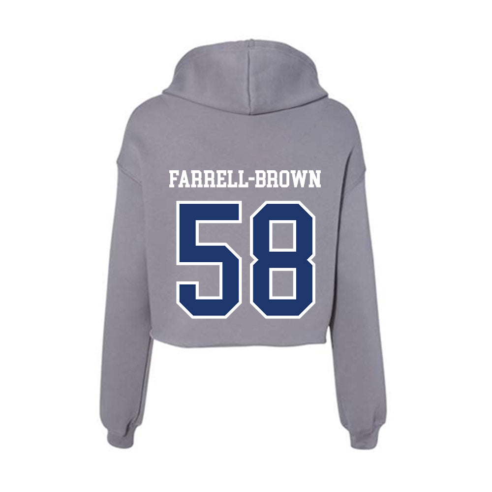 New Haven - NCAA Football : Dante Farrell-Brown - Classic Shersey Women's Crop Fleece Hoodie-1