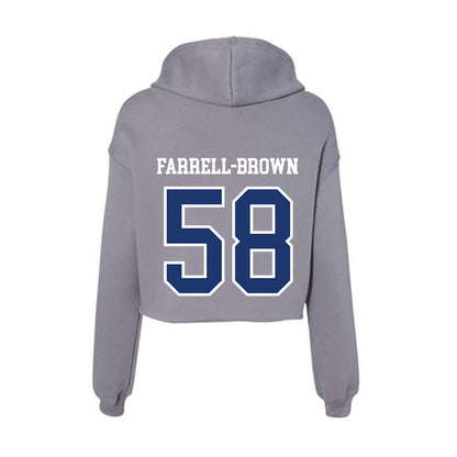 New Haven - NCAA Football : Dante Farrell-Brown - Classic Shersey Women's Crop Fleece Hoodie-1