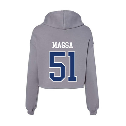 New Haven - NCAA Football : Anthony Massa - Classic Shersey Women's Crop Fleece Hoodie-1