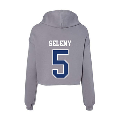 New Haven - NCAA Women's Lacrosse : Caitlin Seleny - Classic Shersey Women's Crop Fleece Hoodie-1