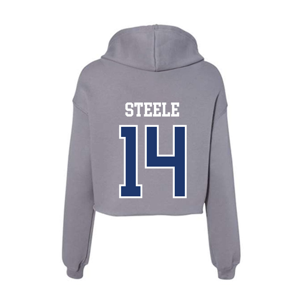 New Haven - NCAA Men's Basketball : Teshaun Steele - Classic Shersey Women's Crop Fleece Hoodie-1