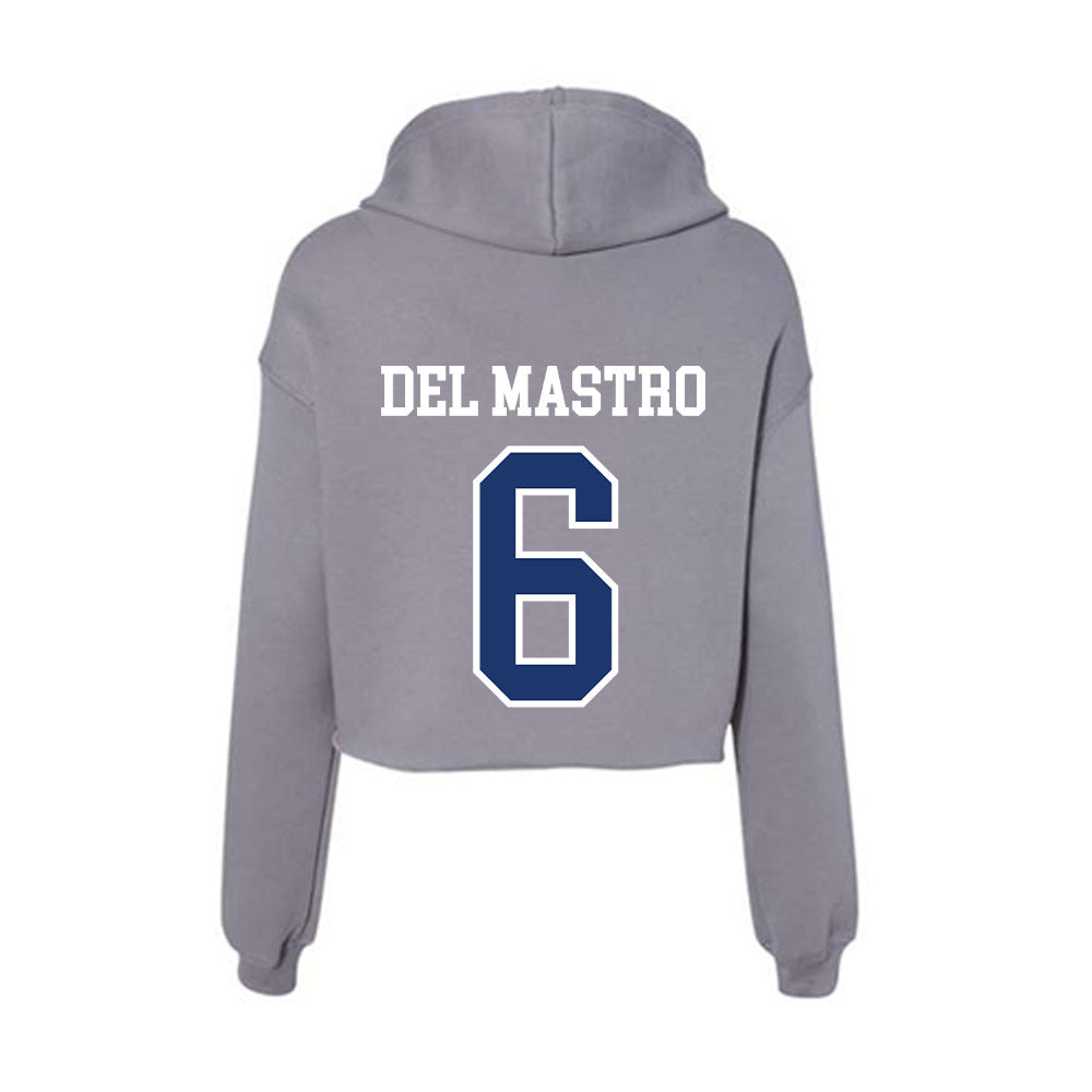 New Haven - NCAA Men's Soccer : Valerio Del Mastro - Classic Shersey Women's Crop Fleece Hoodie-1