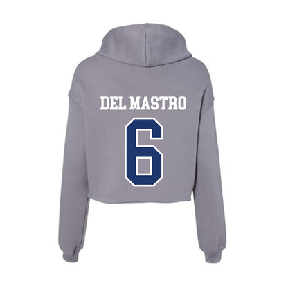 New Haven - NCAA Men's Soccer : Valerio Del Mastro - Classic Shersey Women's Crop Fleece Hoodie-1