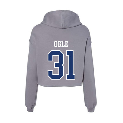 New Haven - NCAA Men's Basketball : Matiss Ogle - Classic Shersey Women's Crop Fleece Hoodie-1