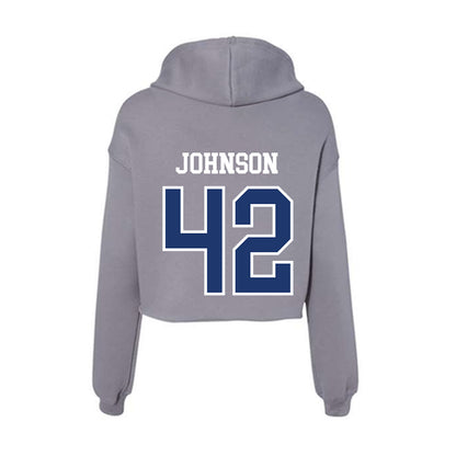 New Haven - NCAA Football : Nehemiah Johnson - Classic Shersey Women's Crop Fleece Hoodie-1