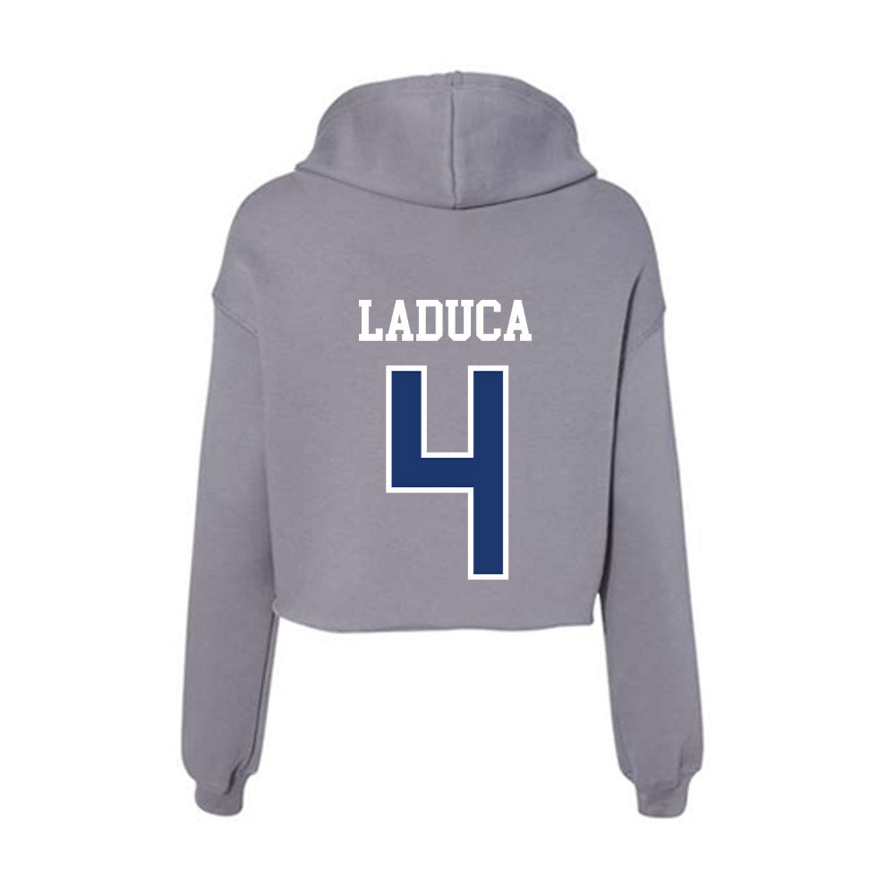 New Haven - NCAA Men's Basketball : Dominick LaDuca - Classic Shersey Women's Crop Fleece Hoodie-1