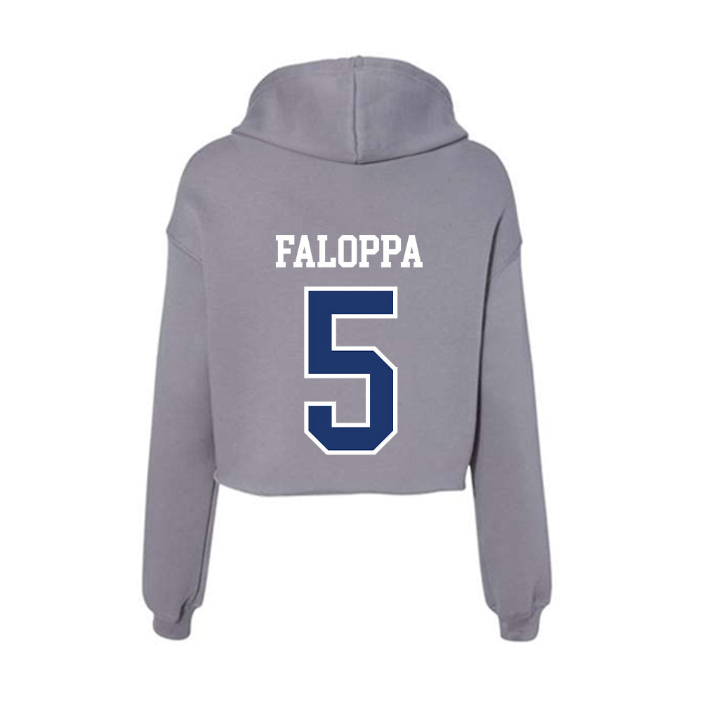 New Haven - NCAA Men's Basketball : Stefano Faloppa - Classic Shersey Women's Crop Fleece Hoodie-1