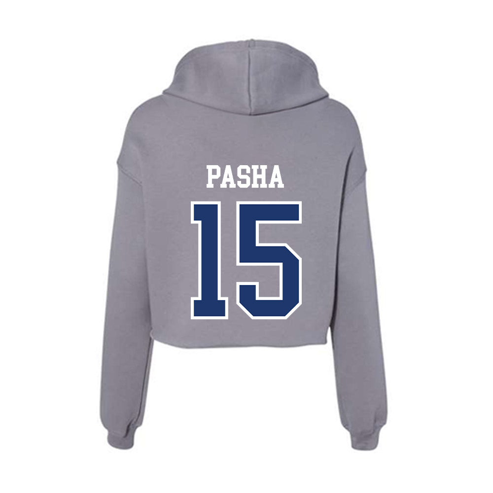 New Haven - NCAA Men's Basketball : Andre Pasha - Classic Shersey Women's Crop Fleece Hoodie-1