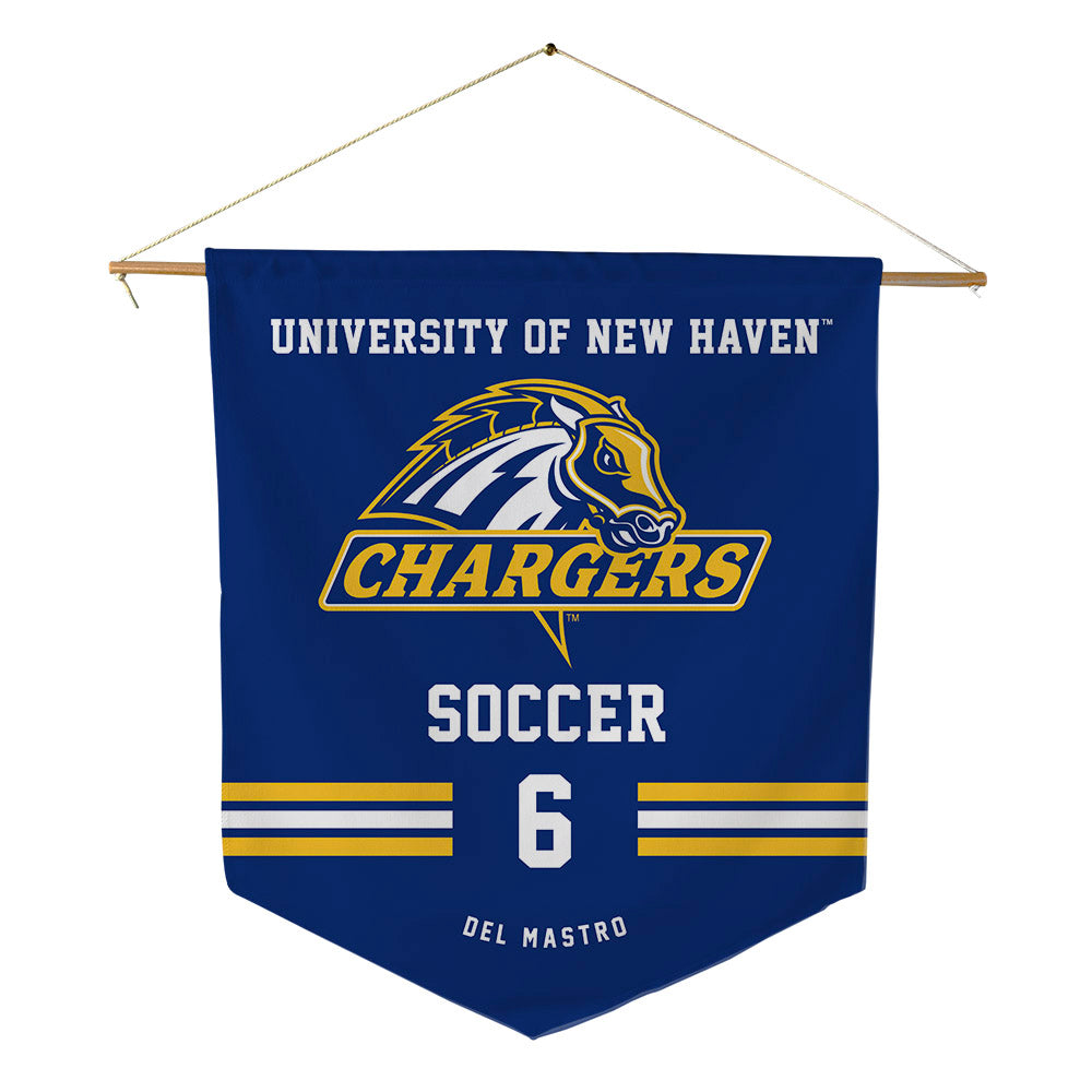New Haven - NCAA Men's Soccer : Valerio Del Mastro - Pennant - 18" x 21"-0