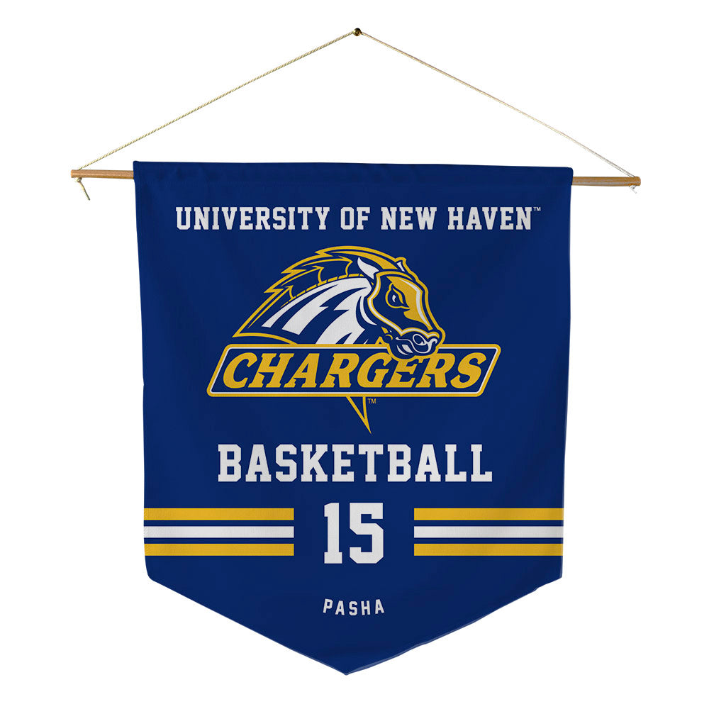 New Haven - NCAA Men's Basketball : Andre Pasha - Pennant - 18" x 21"-0