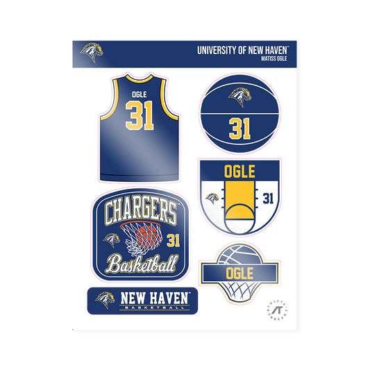 New Haven - NCAA Men's Basketball : Matiss Ogle - Sticker Sheet-0