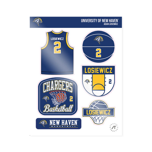 New Haven - NCAA Men's Basketball : Aidan Losiewicz - Sticker Sheet-0