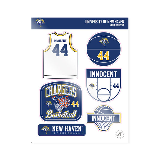 New Haven - NCAA Women's Basketball : Merit Innocent - Sticker Sheet-0