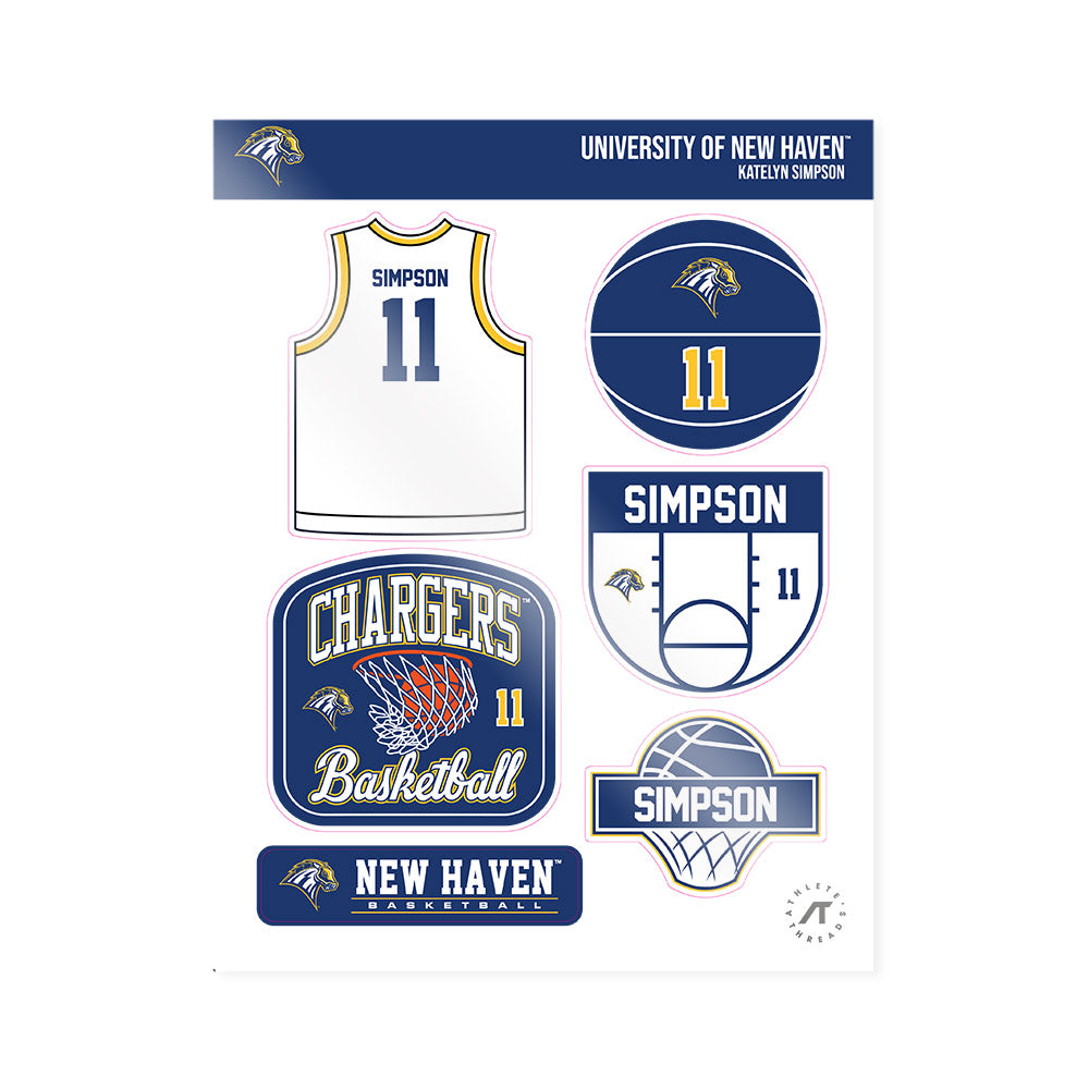 New Haven - NCAA Women's Basketball : Katelyn Simpson - Sticker Sheet-0