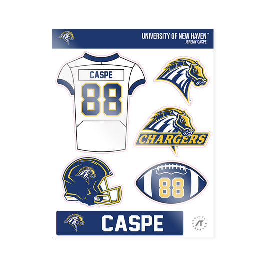 New Haven - NCAA Football : Jeremy Caspe - Sticker Sheet-0