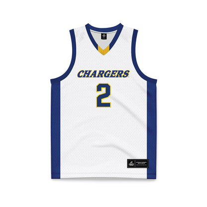 New Haven - NCAA Men's Basketball : Aidan Losiewicz - White Basketball Jersey-0