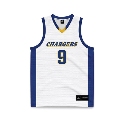 New Haven - NCAA Men's Basketball : Owen Hotaling - White Basketball Jersey-0
