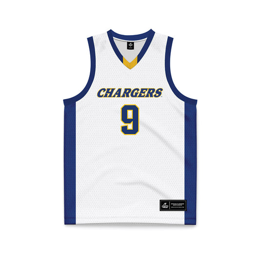 New Haven - NCAA Men's Basketball : Owen Hotaling - White Basketball Jersey-0