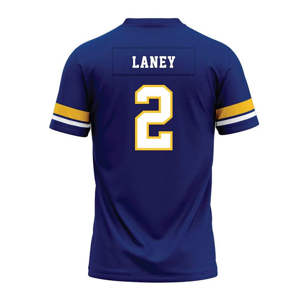 New Haven - NCAA Football : Zaon Laney - Blue Premium Football Jersey-1