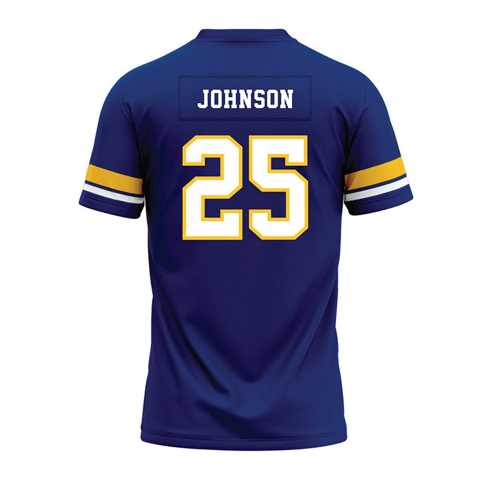 New Haven - NCAA Football : Nehemiah Johnson - Blue Premium Football Jersey-1